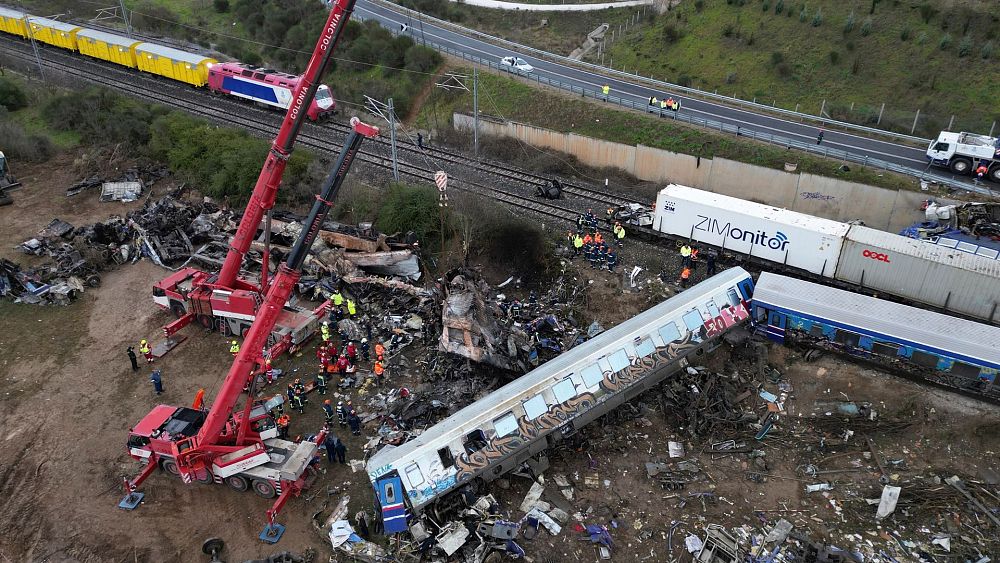 ‘Pain has turned to anger’: Greek rail workers strike over conditions after deadly train crash