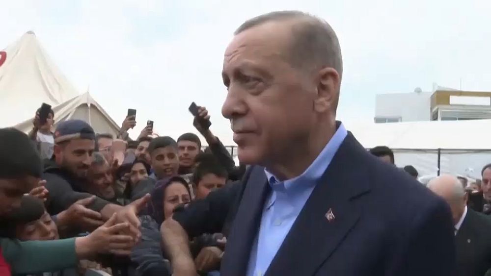 Turkey’s President Erdogan visits devastated Hatay Province