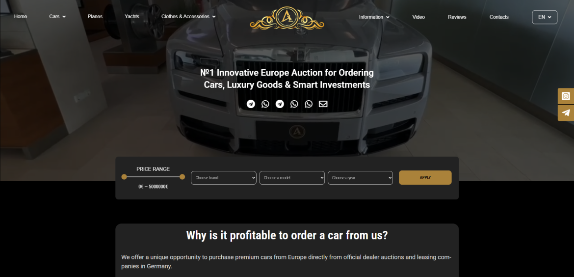1euro.auction: A New Standard in Cars, Luxury Goods, and Private Investments
